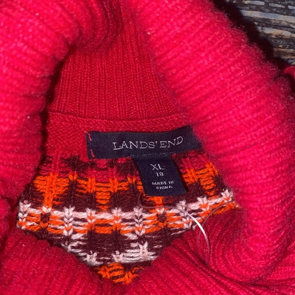 New Lands End Fair Isle Sweater size XL - Picture 4 of 5